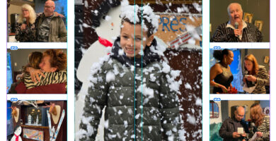 Collage apres ski party